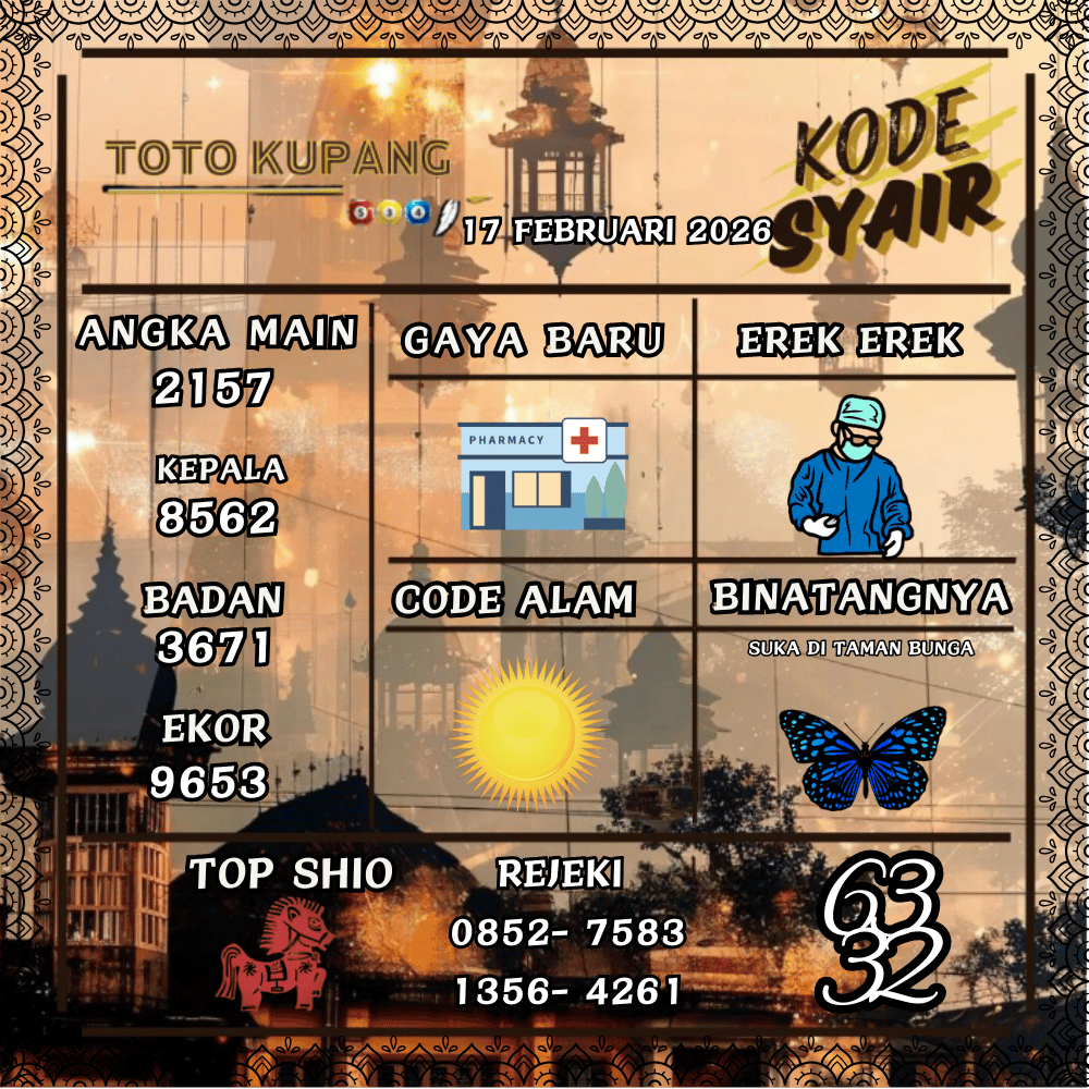 Kode Syair Kupang Pools - Februari 2026
