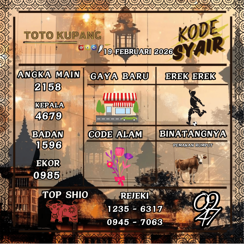 Kode Syair Kupang Pools - Februari 2026
