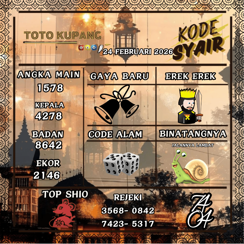 Kode Syair Kupang Pools - Februari 2026
