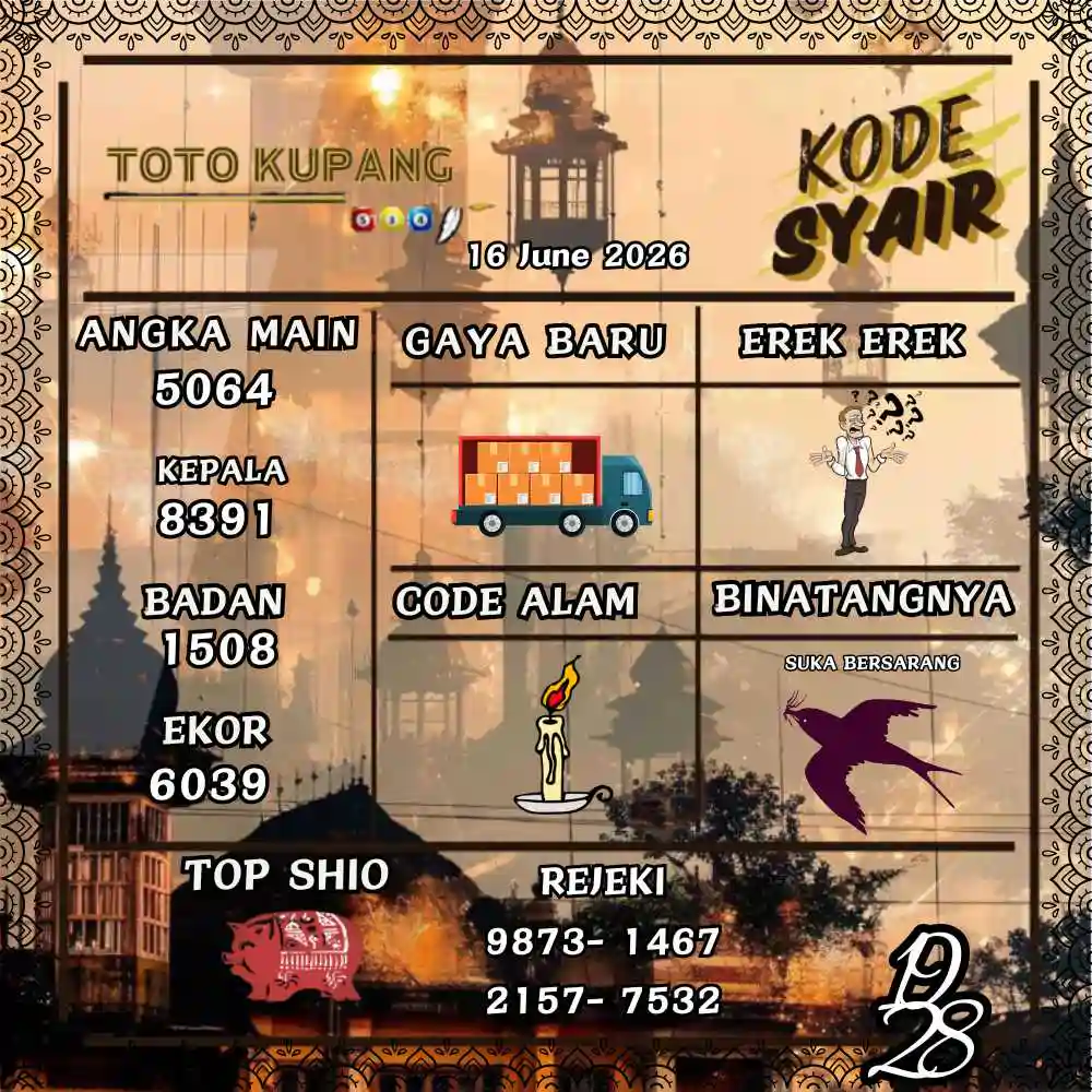 Kode Syair Kupang Pools Juni 2026