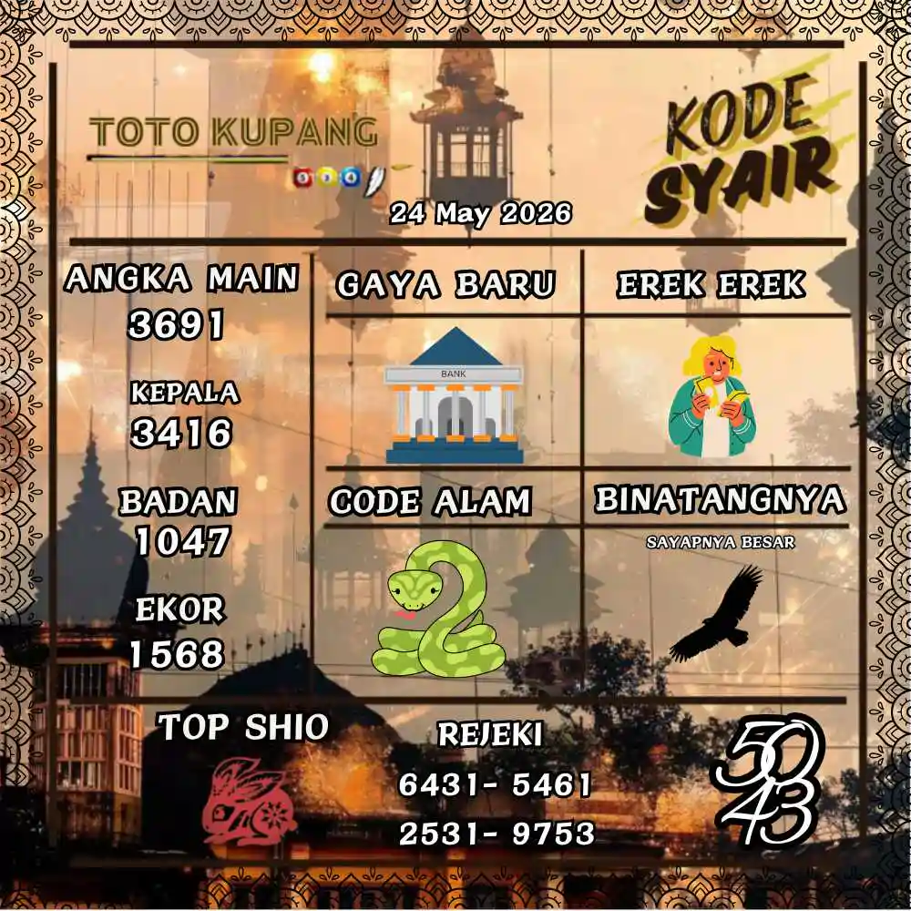 Kode Syair Kupang Pools Mei 2026
