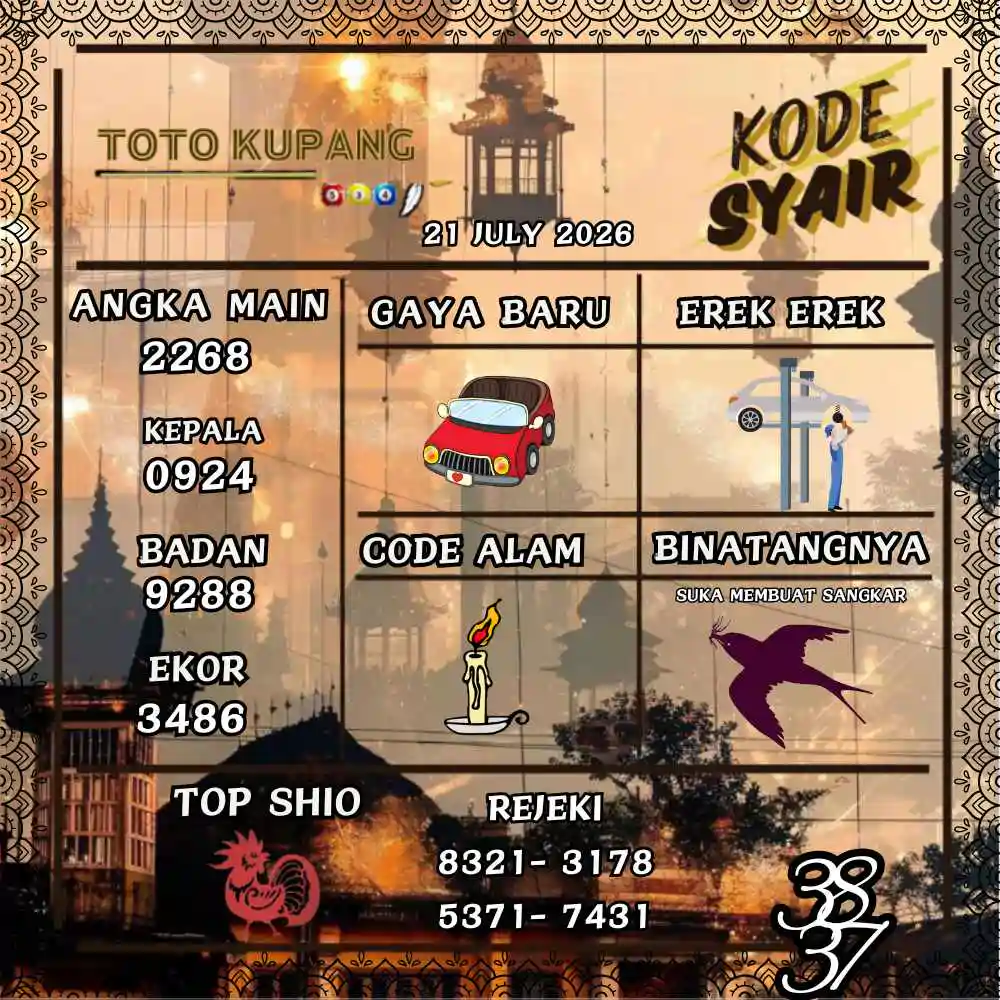 Kode Syair Kupang Pools Juli 2026