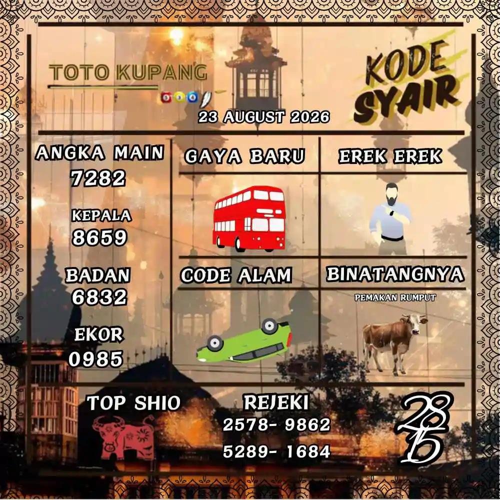 Kode Syair Kupang Pools Agustus 2026