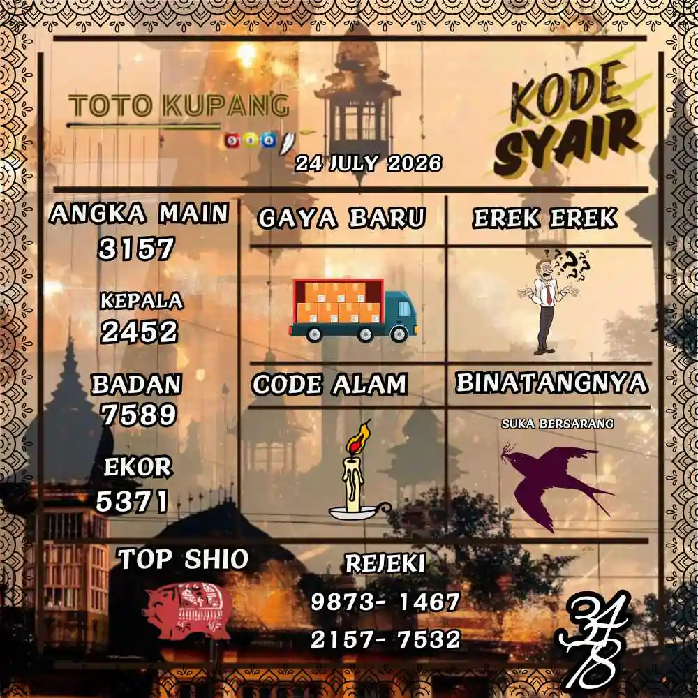 Kode Syair Kupang Pools Juli 2026